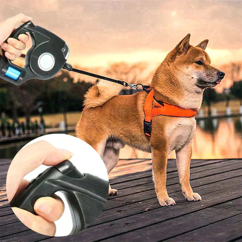3-in-1 Retractable Dog Leash—walk