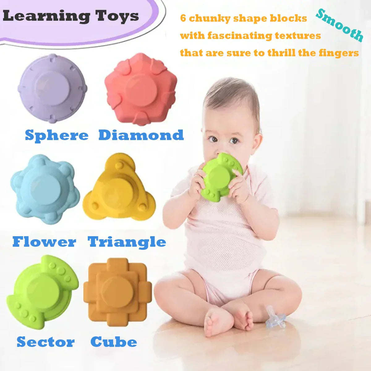 Montessori Colorful Blocks Baby Toys